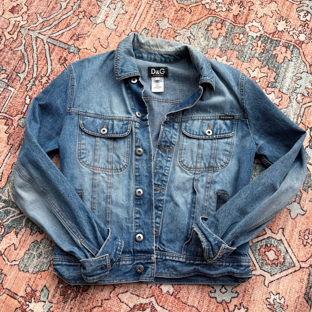 Dolce & Gabbana Vintage Light Blue Denim Jacket
